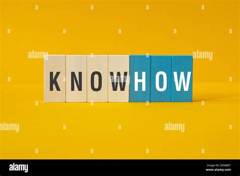 Know How Word Concept On Building Blocks Text Stock Photo Alamy