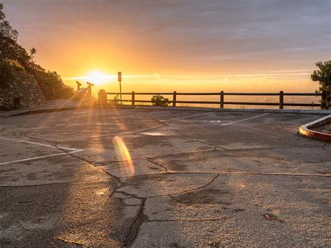 Sunset Over Parking Lot And City Skyline Scenic Spot Hdri Maps And