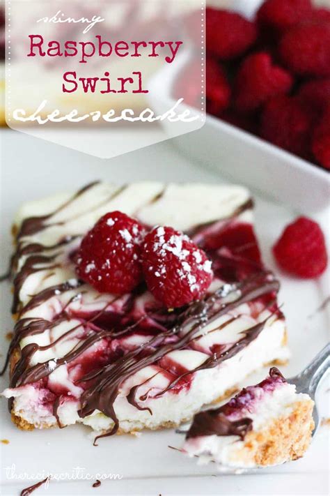 Skinny Raspberry Swirl Cheesecake The Recipe Critic