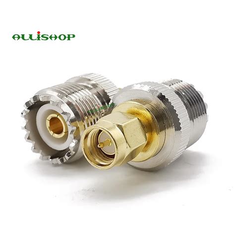 Uhf So 239 So239 Female To Sma Male Plug Connector Coaxial Adapter Sma