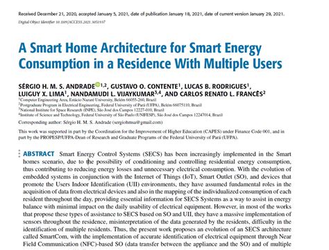 IS 2022 3 A Smart Home Architecture For Smart Energy Consumption In A