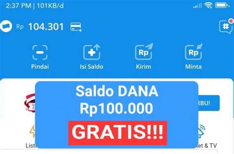 Mau Saldo Dana Gratis Rp Ribu Tiap Hari Begini Caranya