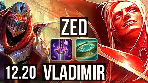 ZED Vs VLAD MID 10 0 6 6 Solo Kills Legendary 1 3M Mastery KR