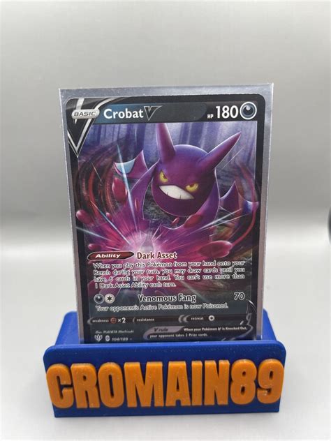 Pokémon TCG Crobat V Darkness Ablaze 104 189 Holo Ultra Rare eBay