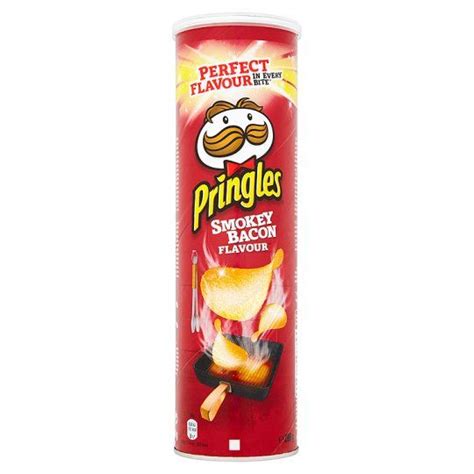 Pringles Smokey Bacon Crisps 200G Bacon Crisps, Bacon Grilled Cheese ...