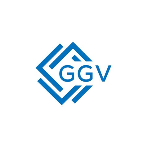 Ggv Letter Logo Design On White Background Ggv Creative Circle Letter