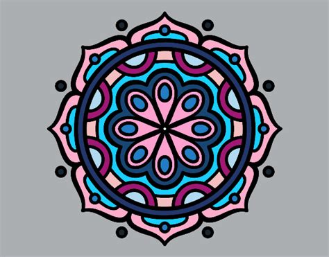 Dibujo de Mandala para meditar pintado por en Dibujos net el día 25 08