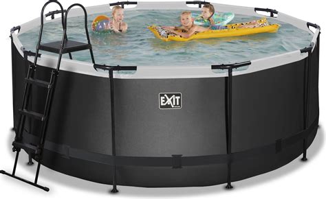 Exit Toys Piscina Frame X Cm Black Leather Style Pools