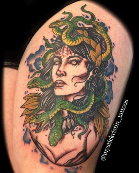 50 Medusa Inspired Tattoo Design Ideas 2021 Updated Tattoos Pin Up Girl Tattoo Greek Tattoos