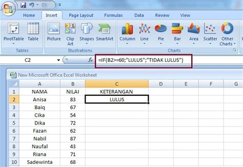 Cara Menggunakan Rumus Fungsi IF Di Excel Panduan Belajar Ms Office