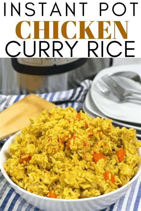 Instant Pot Chicken Curry Rice - Mama's On A Budget