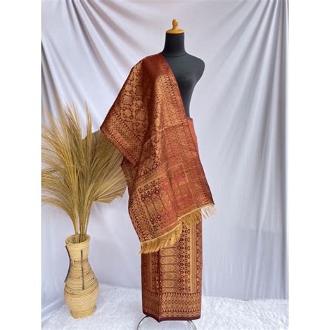 Jual Kain Songket Selendang Songket Padang Songket Sumatera Barat