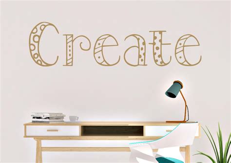 Create Wall Decal Craft Room Wall Decal Create Something Etsy