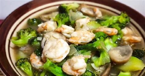 Resep Cah Brokoli Jamur Udang Ala Wenny Oleh Erni Dwip Cookpad