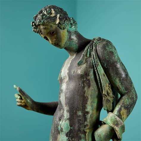 Antique Bronze Statue of Narcissus For Sale at 1stDibs | narcissus god, aged bronze statue