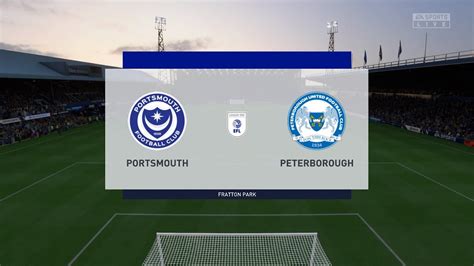 Portsmouth Vs Peterborough United Carabao Cup Fifa