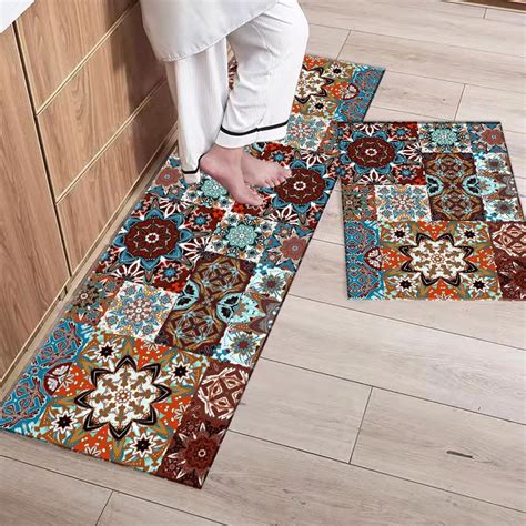 Boho Nordic Anti Slip Perzisch Tapijt Patroon Keuken Mat Tapijt