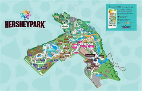 Park Map Hersheypark | Ruby Printable Map