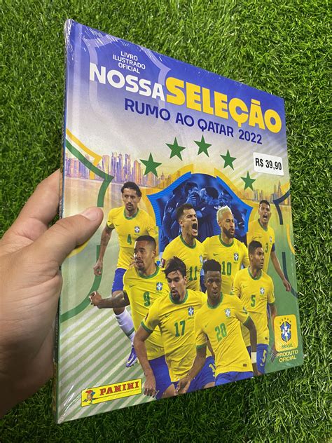 Álbum Nossa Seleção Copa do Mundo 2022 Figurinhas Soltas capa dura