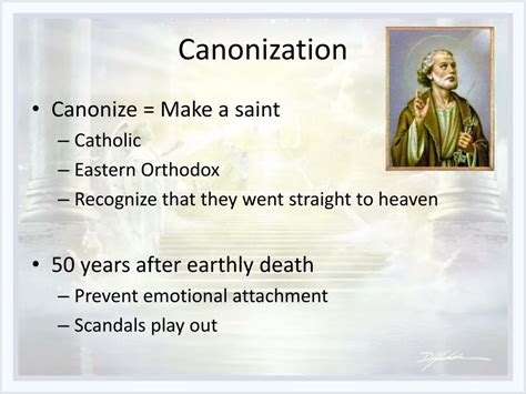 canonization powerpoint    id
