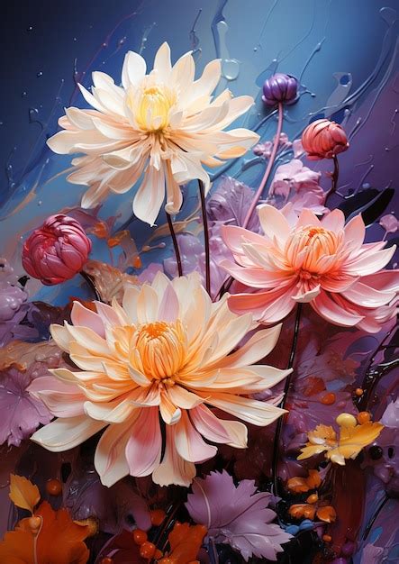 Premium AI Image There Are Many Flowers That Are In A Vase On The