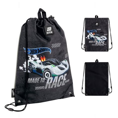 Worek na buty szkolny dla chłopców czarny z autem HOT WHEELS Kite KITE Sklep EMPIK