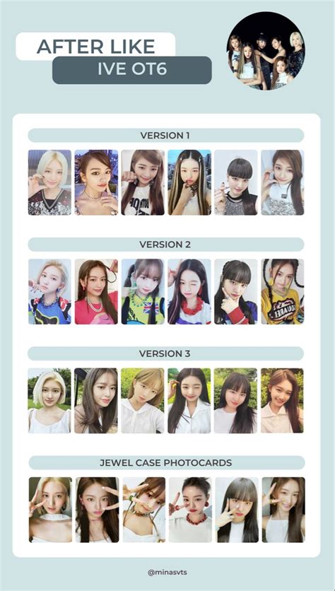 After Like Photocard Template