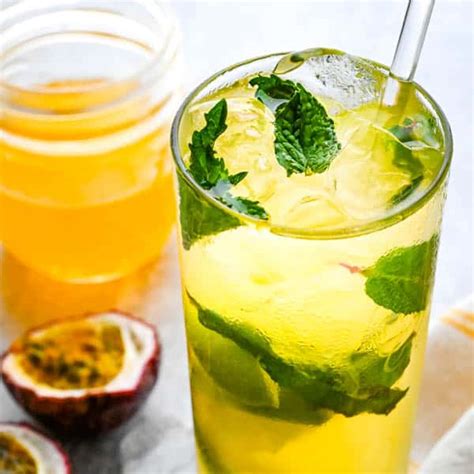 Tropical Bubbly Passion Fruit Mojito Garlic And Zest