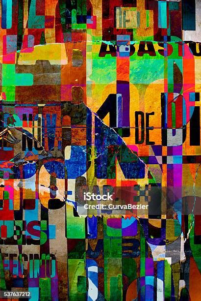 Kolase Digital Latar Belakang Atau Desain Tipografi Tekstur Wallpaper Foto Stok Unduh Gambar