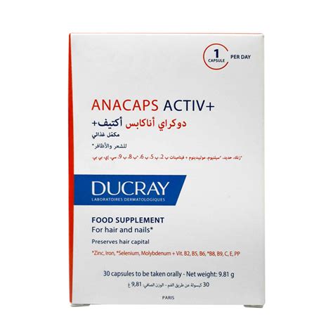 Buy Ducray Anacaps Activ Plus Capsule 30 S Life Pharmacy