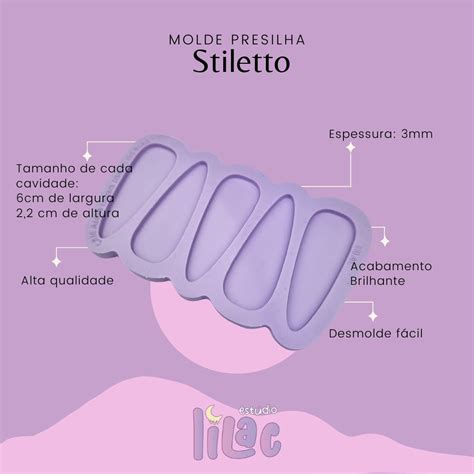 Molde De Silicone Para Resina Paleta Presilhas Stiletto Cavidades