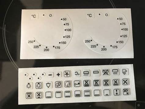 05541 Oven Control Panel Decal Sticker SYMBOLS Label 5 Home