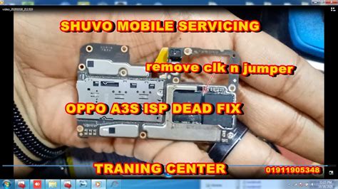 OPPO A3s CPH1853 Isp Pinout Jumper Ways UFI Box Full Step