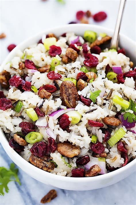 Cranberry Pecan Wild Rice Salad - An easy, homemade dressing brings out ...