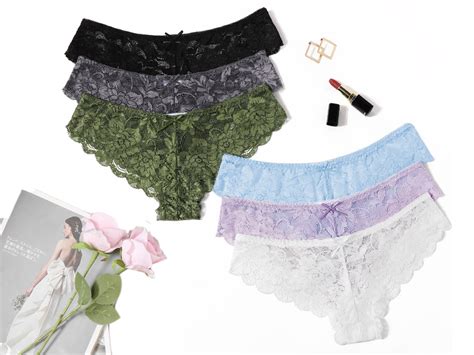 Avidlove Women Floral Lace Panties Sexy Hipster Underwear Cheeky Bikini Panties V Shape