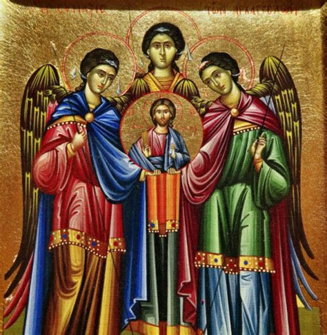 Ikone Erzengel Versammlung Engel Icon Angel Ikona Icone Orthodox Icoon