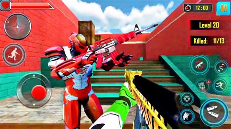 Robot Fps Shooting Strike Androidgameplay Part Youtube