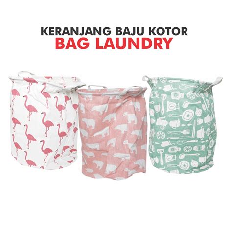 Jual Keranjang Baju Kotor Tempat Baju Kotor Lipat Bahan Kain Kanvas