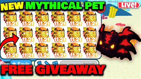 Live Pet Sim X New Golden Mythical Axolotl Pet Gems Free Giveaway