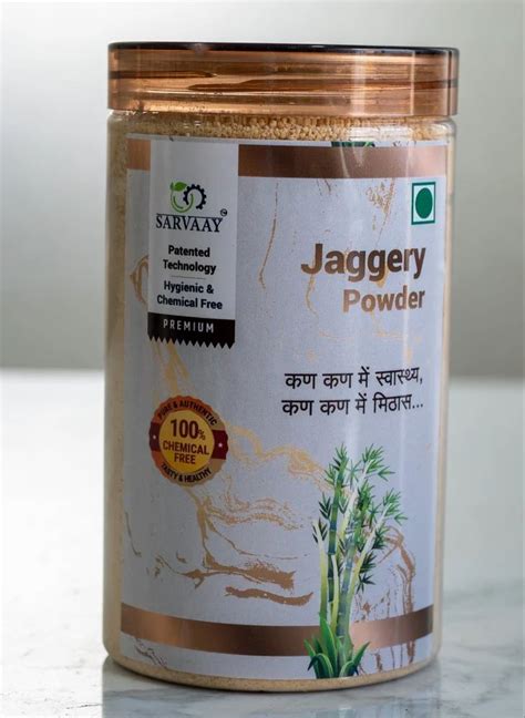 Natural Sarvaay Organic Jaggery Powder Shape Round At Rs Jar In Pune