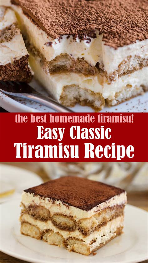 Easy Classic Tiramisu Recipe – Reserveamana