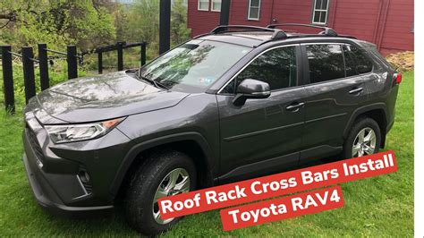 How To Install Roof Rack Cross Bars On A Toyota Rav4 2019 2021 For Cargo Bikes Canoes