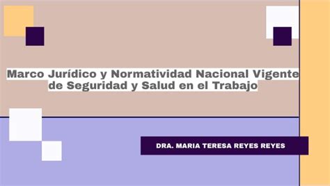 MARCO NORMATIVO SEGURIDAD Y SALUD EN EL TRABAJ