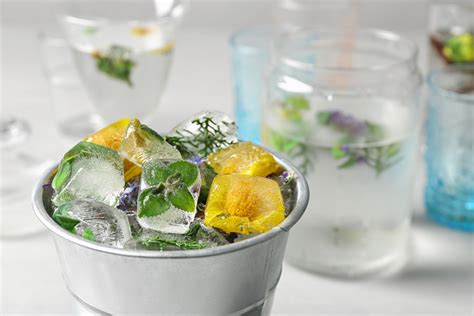 How To Make Flower Ice Cubes Carol Cassara