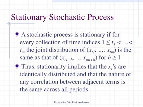 PPT Stationary Stochastic Process PowerPoint Presentation Free