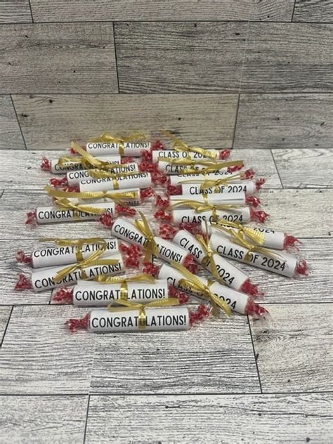 Graduation Party Candy Smartie Diplomas Printable Graduation Favor