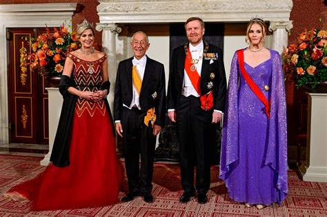 Queen Maxima Is Resplendent In Ravishing Ruby Tiara And Unexpected Gown