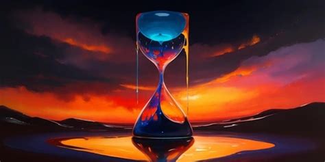 Premium Ai Image Hourglass Timeglass Black Hourglass