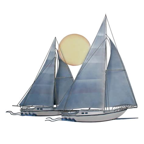 Longshore Tides Sunset Sail Sailboats Wall Décor And Reviews Wayfair