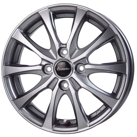 HOT STUFF M s エクシーダー E 本セット ダークシルバー DS インチ x J H PCD アルミホイール エムズインターナショナル